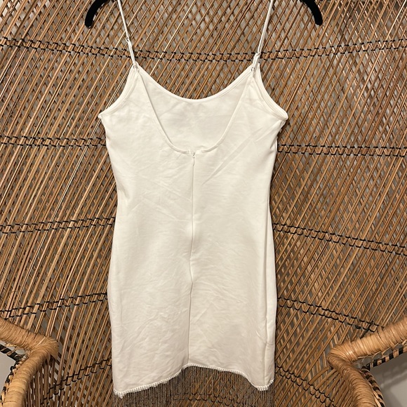 Superdown Elaine Dress/ fitted white fringe dress - Picture 3 of 7
